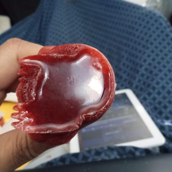 Handmade Red Speak No Evil Dragon Statue - Picture 6 of 6